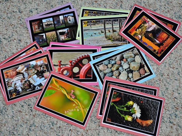 Art Rains Note Cards.
Photo prints of drawings, collages, and photography by Justyn Sweany Wolf hand mounted onto card stock.
Blank inside. Envelopes included.